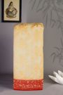 Banarasi Kaddi Georgette Off White Saree With Leaves Jaal And Birds Border