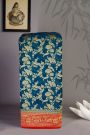 Banarasi Kaddi Georgette Dark Peacock Blue Saree With Animals And Birds Border
