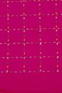 Ikat Silk Yellow Saree With Checks And Florals Body