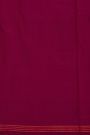 Ikat Silk Magenta Saree With Florals And Pichwai Cows Body