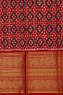 Ikat Silk Mustard Saree With Florals And Buttis Body