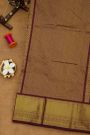 Ikat Silk Mehendi Green Saree With Florals And Leaves Body
