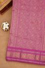 Fusion Silk Off White Saree With Elephants And Horses Border