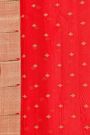 Fusion Silk Off White Jamdani Weaving Saree With Muniya Buttis In Zari Border