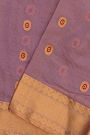 Chanderi Silk Lavender Saree With Meenakari Zari Buttis