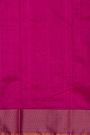 Chanderi Silk Magenta Saree With Meenakari Florals And Zari Buttis