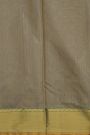Chanderi Silk Beige Saree With Meenakari Zari Buttis