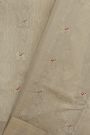 Chanderi Silk Silver Saree With Kaddi Border