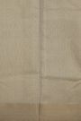 Chanderi Silk Silver Saree With Kaddi Border