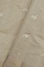Chanderi Silk Off White Saree With Kaddi Border