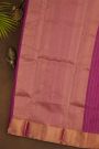 Chanderi Silk Purple Saree With Meenakari Floral Zari Buttis And Kaddi Border