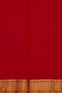 Chanderi Silk Red Saree With Crane Buttis And Kaddi Border