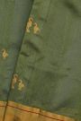 Chanderi Silk Dual Colour Saree With Crane Buttis And Kaddi Border
