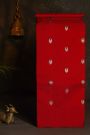 Chanderi Silk Red Saree