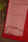 Chanderi Silk Red Saree