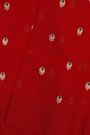 Chanderi Silk Red Saree