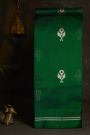 Chanderi Silk Bottle Green Saree