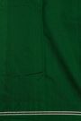 Chanderi Silk Bottle Green Saree