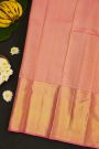 Kancheepuram Silk Baby Pink Saree With Paisley Buttis Body