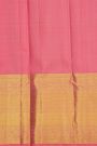 Kancheepuram Silk Baby Pink Saree With Paisley Buttis Body