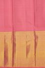 Kancheepuram Silk Baby Pink Saree With Big Body Butta And Long Border