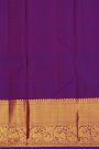 Kancheepuram Silk Purple Saree With Yaanai Butta Body