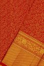 Kancheepuram Bridal Silk Red Saree With All Over Zari Jaal Self Border