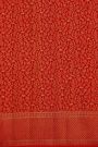 Kancheepuram Silk Bridal Red Saree With Deers And Meenakari