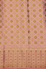 Kancheepuram Silk Bridal Red Saree With Unique Meenakari Body Pastel Border