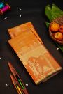 Kancheepuram Gold Tissue Saree With Designer Wedding Theme Weaving