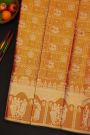 Kancheepuram Gold Tissue Saree With Designer Wedding Theme Weaving