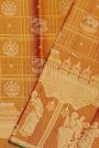 Kancheepuram Gold Tissue Saree With Designer Wedding Theme Weaving