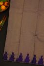 Kancheepuram Silk Dual Colour Saree With Mat Finish Weaving Body And Self Temple Border