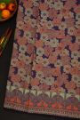 Kancheepuram Silk Purple Saree With Designer Meenakari Body