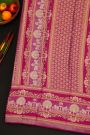 Kancheepuram Silk Yellow Saree With Meenakari In Body And Border