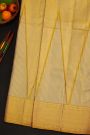 Kancheepuram Silk Golden Tissue Saree With Temple Border