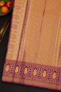 Kancheepuram Tissue Meenakari Peach Saree