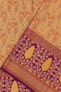 Kancheepuram Tissue Meenakari Peach Saree