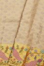 Fusion Kancheepuram Tissue Gold Saree With All Over Zari Weave Body