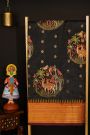 Fusion Kancheepuram Silk Black Saree With Silk Thread Work Body