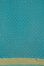 Bandhani Georgette Sky Blue Saree With Zari Kaddi Border