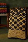 Bandhani Kaddi Georgette Black Saree With Bandhani Dots Body