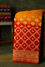 Bandhani Kaddi Georgette Multi-Colour Saree With Bandhani Dots Body