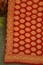 Bandhani Kaddi Georgette Multi-Colour Saree With Bandhani Dots Body