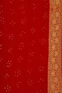 Bandhani Kaddi Georgette Multi-Colour Saree With Bandhani Dots Body