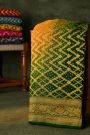 Bandhani Kaddi Georgette Multi-Colour Saree With Bandhani Dots Body