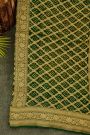 Bandhani Kaddi Georgette Multi-Colour Saree With Bandhani Dots Body