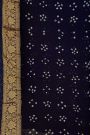 Bandhani Kaddi Georgette Dual Colour Saree With Bandhani Dots And Florals Body