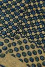 Bandhani Kaddi Georgette Teal Blue Saree With Bandhani Dots And Florals Body