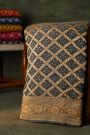Bandhani Kaddi Georgette Grey Saree With Bandhani Dots And Florals Body